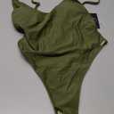 RELLECIGA Women's One Piece Thong Swimsuit L