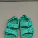 EasyStar Boys and Girls Lightweight Dual-Adjustable Sandal Buckles With Hook and Loop Heel Closure, size 7