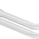 Kenney Adjustable Basic Double Curtain Rod, 48-86 inches, White
