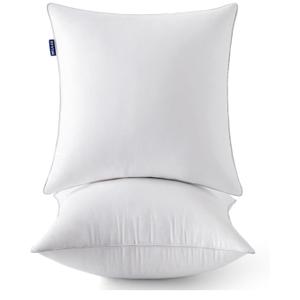 MIULEE 20 x 20 Pillow Inserts (Set of 2) -Throw Pillows for Couch Sofa.one is cut