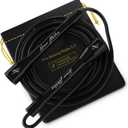Honor Athletics | Pro Boxing Rope 3.0 | 5.3mm Jump Rope Indoor/Outdoor Adjustable For Boxing | Ultra-Durable, Non-Kinking TPU-PVC blend/Unbreakable Handles | Adjustable | Skipping Rope (Black Handle / Black Cord)
