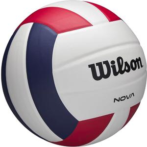 WILSON Nova Indoor Game Volleyballs - Official Size, 
Color: Red/White/Navy