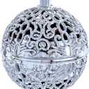 Silver Chirping Bird Ornament Battery-Operated with Sensor