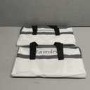 FairyHaus Laundry Basket 78L, 2Pack Laundry Hamper with Easy Carry Handles, Collapsible Laundry Baskets Hampers for Bathroom Clothes Storage Black