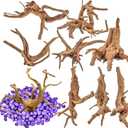 Vmiapxo 8 Pieces Natural Driftwood for Aquarium Decor, Assorted Sinkable Spider Wood, Reptile Drift Wood Branches Fish Tank Decorations (3.15''-4'')