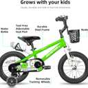 JOYSTAR Pluto 12 14 16 18 20 Inch Kids Bike with Light Up Training Wheels, Kids' Bicycle for Boys Girls Age 3-12 Years, Children Bikes, Multiple Colors