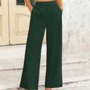 BTFBM Women High Waisted Wide Leg Pants Spring 2026 Business Casual Work Pants Loose Office Palazzo Trousers Pockets