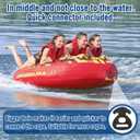 Affordura Towable Tubes for Boating Tubes for Boats to Pull, Boat Tubes and Towables with Quick Connector and Storage Bag