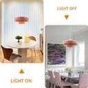 Hanging Lamp Pink Plug in Pendant Light Mid Century Modern Pendant Lamp Fixtures Nordic Hanging Light Style Pendant Lighting Metal Shade for Living Room Dining Room Bedroom Kitchen Island