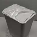 TIPGO Bathroom Can with Lid, 10 Liter/ 2.6 Gallon Slim Garbage Can, Small Bin Waste Basket with Pop-Up Lid for Kitchen, Bedroom, Living Room, Office (Grey)