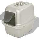 Van Ness Pets Odor Control Large Enclosed Cat Litter Box, Hooded, Pearl, CP6