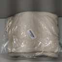 Americanflat 50x60 Throw Blanket - Soft and Breathable Cotton Throw Blanket for Couch, Bed, Chair - Decorative Blankets Perfect for Home, Office, or Outdoor Use - Cream Herringbone Design