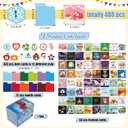 Mooliwe 480 Pcs Classroom Calendar Days of the Year Set Bulletin Board Calendar Seasonal Holiday Themed Monthly Date Number Cards for Preschool Homeschool Classroom Bulletin Board Decoration
