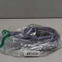 MayPaw Heavy Duty Rope Dog Leash, 3/4/5/6/7/8/10/12/15 FT Nylon Pet Leash, Soft Padded Handle Thick Lead Leashes for Large Medium Dogs (Purple Black, 1/2" * 8')