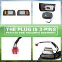 LED Golf Cart Headight Taillight Kit for Club Car Ds 1993-UP 12V Upgrade Basic Light Kit Compatible with Club Car DS