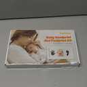 Baby Handprint and Footprint Kit, 10-Year Clean Touch Ink Pad, Skin-Safe Non-Toxic Mess-Free, Newborn 0-6 Months Memory Keepsake Frame,Nursery Decor & Baby Gift (White)