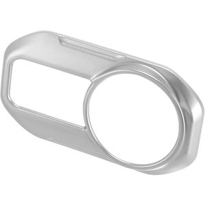 JeCar Silver Interior Headlight Switch Accent Cover Trim for Jeep Wrangler JL JLU 2018-2024 for Jeep Gladiator JT 2020-2024