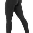 YEOREO Workout Leggings for Women Hidden Scrunch Tummy Control Leggings Agathia High Waisted Gym Yoga Pants (Medium, Black)