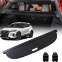 Cargo Cover for Kicks 2024 - Tesmirror Retractable Cargo Cover Fit for Kicks 2023 2022 2021 2020 2019, Tonneau Cover Trunk Cover for Kicks Accessories