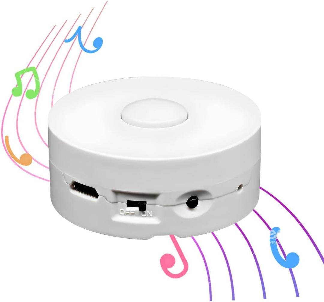 16 Min Voice Recorder,DIY Voice Recording Button for Stuffed Animals, Bear,Plush, Baby Doll,Pillow. Record Custom Messages for Xmas Halloween New Year Birthday Creative Presents-White