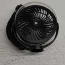 Misting Stroller Fan, 6000mAh Battery Operated Portable Fan with Light & 360 Pivoting, Personal Fans with Flexible Tripod for Baby, Office, Travel,Treadmill,Outdoors (Black)