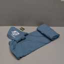 PAVILIA Travel Blanket Airplane Compact with Bag, Small Travel Pillow Blanket Long Flights, Lightweight Plane Blanket with Luggage Strap, Camping Blanket for Traveler Essentials, Teal Blue, 65x40