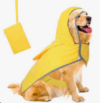 Abbylike Adjustable Waterproof Dog Raincoat Slicker Poncho for Small and Medium Dogs Puppies, with Transparent Hooded Double Layer, with Reflective Edges and Foldable Storage Bag (XL)