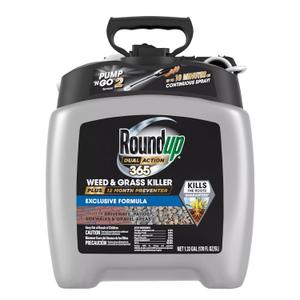 Roundup Dual Action 365 Weed & Grass Killer Plus 12 Month Preventer with Pump 'N Go 2 Sprayer, 1.33 gal.