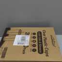 Charmount 100 Sets- 20 oz Clear Plastic Cups with Lids and Straws, Disposable To Go Cups for Cold Drinks, Coffee Bar Accessories, Iced Coffee, Smoothies