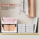 CTSNSLH 8 Pack Closet Organizers Stackable Storage Box
