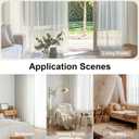 OWENIE Sheer Curtains 90 Inches Long, Elegant Sheer Curtains for Bedroom, Window Voile Sheer Curtain Panels/Drapes/Treatment for Living Room, 2Pcs, Each 42" W x 90" L, Ivory