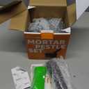 PriorityChef Heavy Duty Mortar and Pestle Set with Bamboo Base, 100% Natural Granite Stone Grinder, Guacamole Bowl and Masher, 1.5 Cups, Black