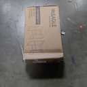 VASAGLE EKHO Collection - Bar Stools Set of 4, Counter Height Bar Stools, Synthetic Leather with Stitching, Mid-Century Modern Counter Stools, 26-Inch Tall, Kichen Home Bar Dining Room, Caramel Brown