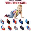 Marvel Spiderman Grip Socks, Socks for Toddler Boys, 10 Pack, Spider man Toddler Gripper Socks, Amazing Spiderman Variety, 4-5T