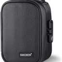 OZCHIN Smell Proof Bag with Combination Lock File Organizer Case Container Medicine Odorless Storage Lock Box Great Gift for Friend (Black)