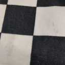 Terrug Black and White Checkered Runner Rug for Bedroom, 2x6 Soft Washable Rug with Non Slip, Low Pile Stain Resistance Carpet for Entryway Hallway Kitchen Laundry Living Room (2' x 6' (Rectangular), Black & White)