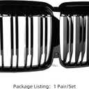G07 Front Grill/Grilles Kidney Grill Replacement for BMW X7 Series G07 2019-2021 (Double Slat Gloss Black)
