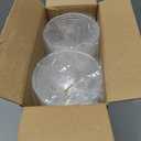 100 Pack 12 OZ Clear Plastic Cups, Cold Party Drinking Cups, Clear Disposable Cups Fruit/Ice Cream/Cupcake/Iced Cold Drinks