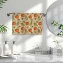 Vintage Fall Pumpkin Kitchen Towels Set of 2, Retro Hello Fall Dish Tea Towels for Kitchen, Farmhouse Autumn Pumpkins Leaf Decorative Hand Towels for Bathroom, 16x24 Inch