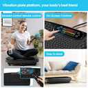 Vibration Plate Exercise Machine for Lymphatic Drainage,Softgym Power Vibrate Stand Shake Board 450 Lbs Capacity Whole Body Workout Waver with Fitness Resistance Bands Weight Loss Gifts for Women Men