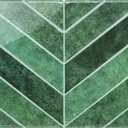 10-Sheet Chevron Peel and Stick Backsplash Tiles 11.4"9", Stick on Backsplash Self Adhesive Wall Tile for Kitchen Bathroom Office, Deep Green