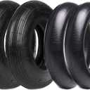 (2-Set) AR-PRO 4.80/4.00-8" Tire and Inner Tube Set - Universal Replacement Tires and Inner Tubes with 15.5" Outer Tire Diameter and 4.80" Tire Width - Fits on Dollies, Trolleys, Wagons, and More