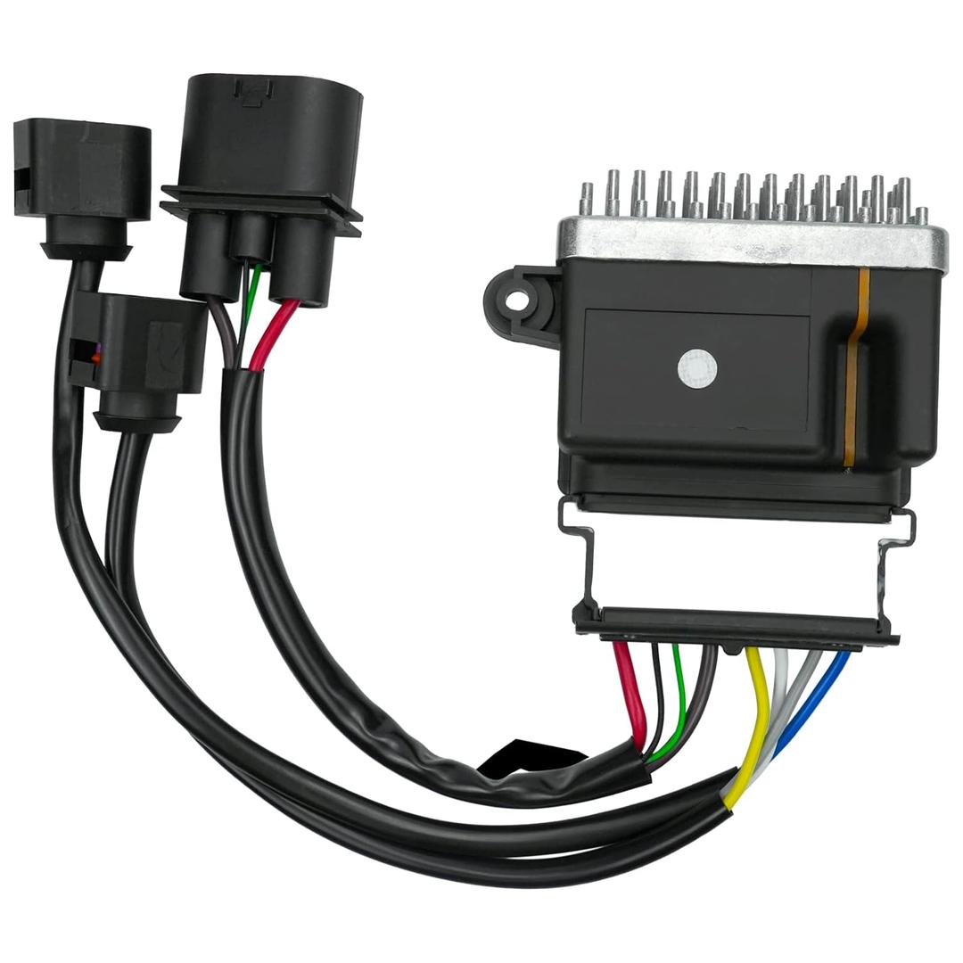 8K0959501G Engine Radiator Cooling Fan Control Module Relay Replacement for 8K0959501A 8K0959501C Fit for Au di Q3 Q5 A4 A5 A6 A7 Quattro