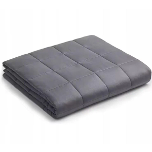Gray Tranquility Sleep Rest Calm Weighted Blanket 39"x75"x18" ( Black ) Oeko Tex Standart 100