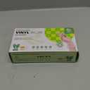 Disposable Vinyl Gloves, Food Safe, Latex-Free Powder-Free Clear Plastic Gloves for Cooking, House Clean, Food Prep (Large)