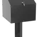 Large Acrylic Donation Box with Stand, Suggestion Box for Church, Drawing Raffle with Key and Lock, Secure Collection Box for Fundraising, Offering, Ballots, Feedback, Black