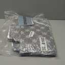 misaya Rectangle Vinyl Table Cloth, Elastic Fitted Tablecloth with Flannel Backing, Waterproof Plastic Table Cover Fits 6 Foot Folding Tables for Easter, Camping, Indoor and Outdoor (Grey, 30" x 72")