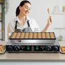 50PCS Mini Pancake Maker, 110V 1900W Commercial 1.8 In Mini Dutch Pancake Maker Machine, Nonstick,stainless steel, Commercial Dutch Poffertjes Grill for Home Kitchen & Restaurant