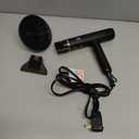 Nicebay Ionic Hair Dryer with diffuser for Curly Hair,1600W &110000RPM High-Speed Brushless Motor for Fast Drying, Professional Blow Dryer for Women, Low Noise, Lightweight, Lock Function, Travel Home Salon (Black& champagne gold)