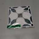 MORCART 7.87" x 7.87" Peel and Stick Floor Tile, 20 PCS Self-Adhesive DIY Vinyl Flooring for Renters, Removable and Waterproof Tile Sticker for Bathroom, Kitchen, Staircase (Black Green)